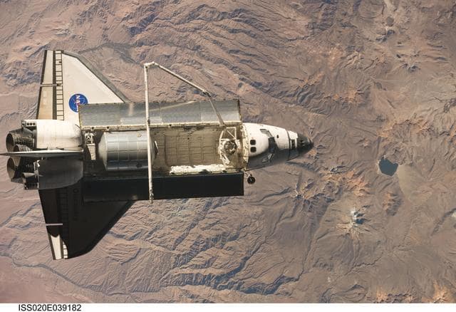 NASA image: STS-128 undocked from ISS