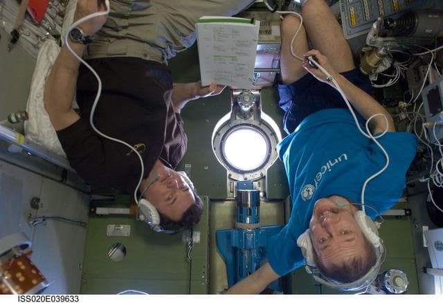 NASA image: Soyuz Descent onboard training (OBT)