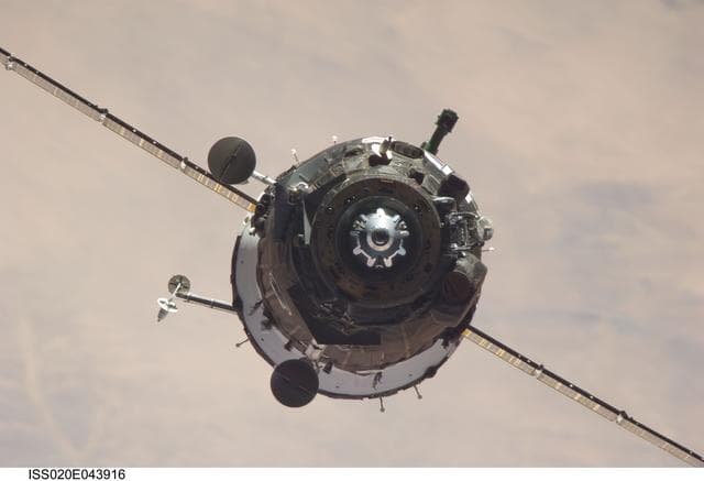 NASA image: Soyuz 20S docking