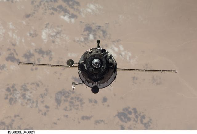 NASA image: Soyuz 20S docking