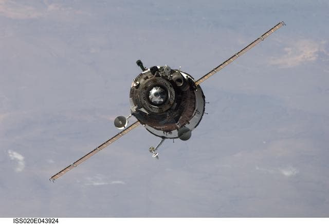 NASA image: Soyuz 20S docking