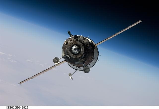 NASA image: Soyuz 20S docking