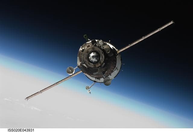 NASA image: Soyuz 20S docking
