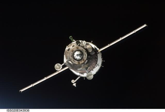 NASA image: Soyuz 20S docking