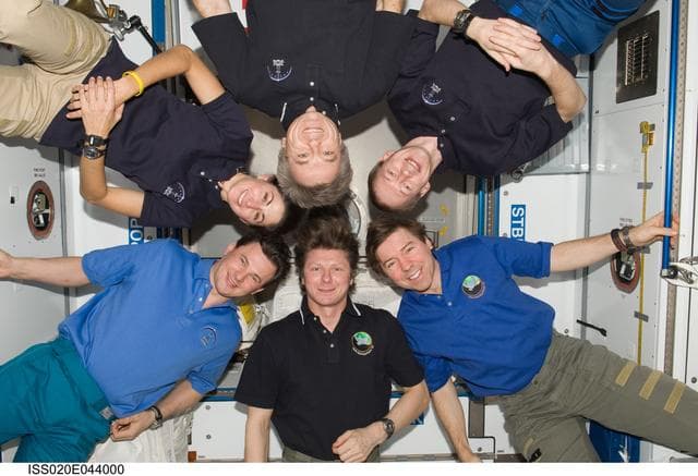NASA image: Expedition 20 crew portrait in Node 2