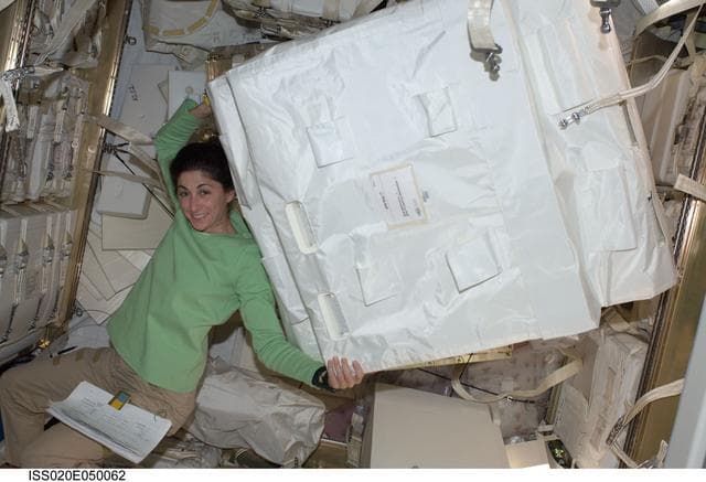 NASA image: Stott in HTV with stowage