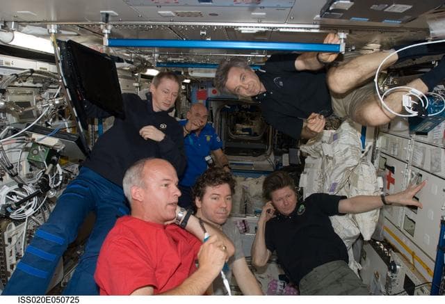 NASA image: Expedition 20 crew in JPM