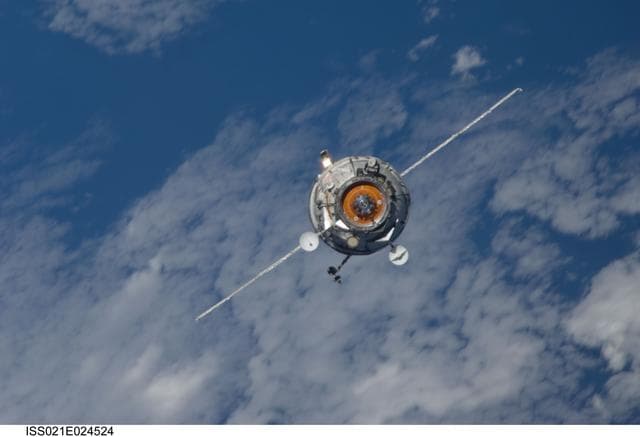 NASA image: MRM2/Poisk approaches the ISS