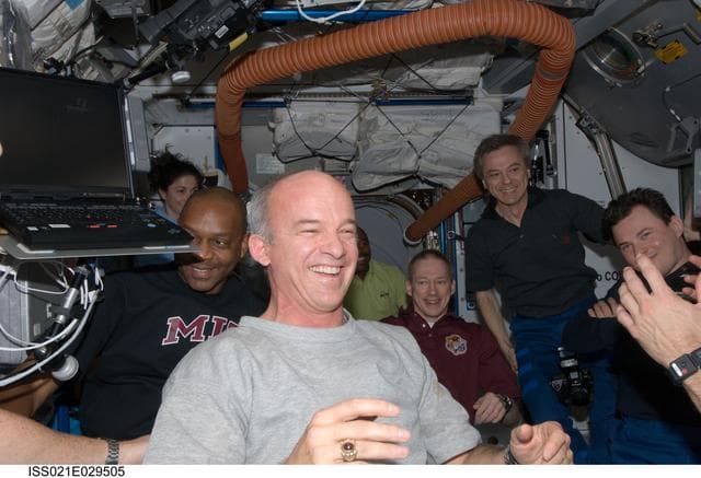 NASA image: Expedition 21 and STS-129 Crew Members in the Node 2
