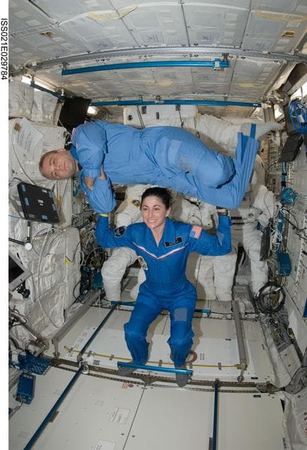 NASA image: Expedition 21 Crew Members in the Columbus Module