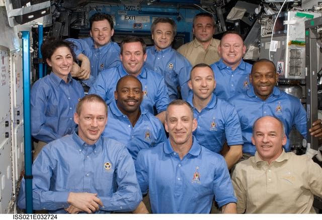 NASA image: Expedition 21/STS-129 Crew Portrait in the US Lab
