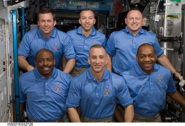 NASA image: STS-129 Crew Portrait in the US Lab