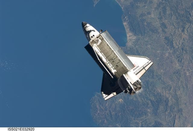 NASA image: View of Atlantis taken from the ISS