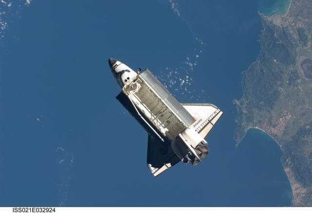 NASA image: View of Atlantis taken from the ISS