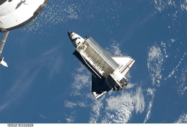 NASA image: View of Atlantis taken from the ISS