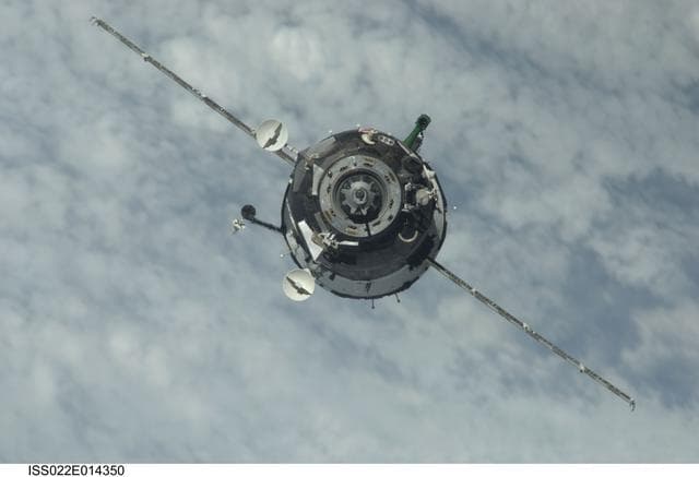 NASA image: Soyuz TMA-17 Spacecraft approaching the ISS during Expedition 22