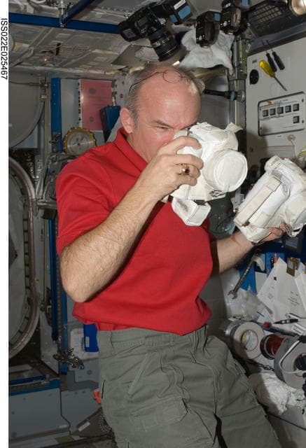 NASA image: Williams in the Node 2 during Expedition 22