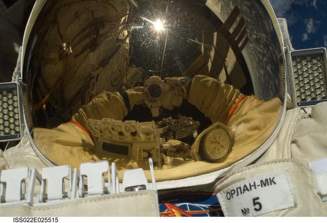 NASA image: Kotov during EVA 24