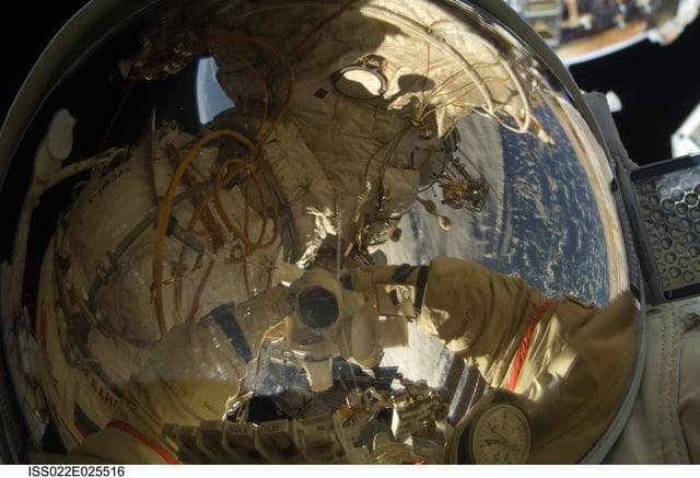 NASA image: Kotov during EVA 24