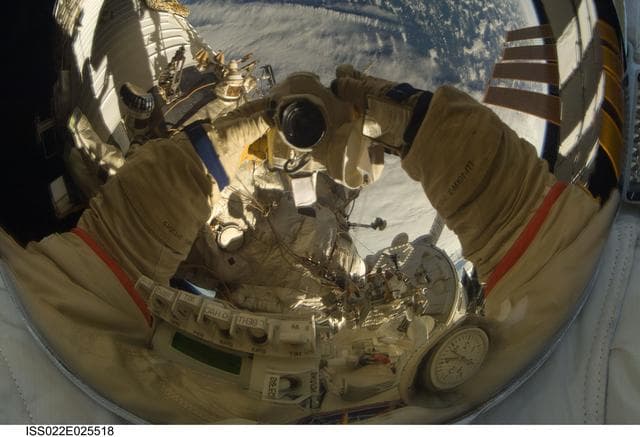 NASA image: Kotov during EVA 24