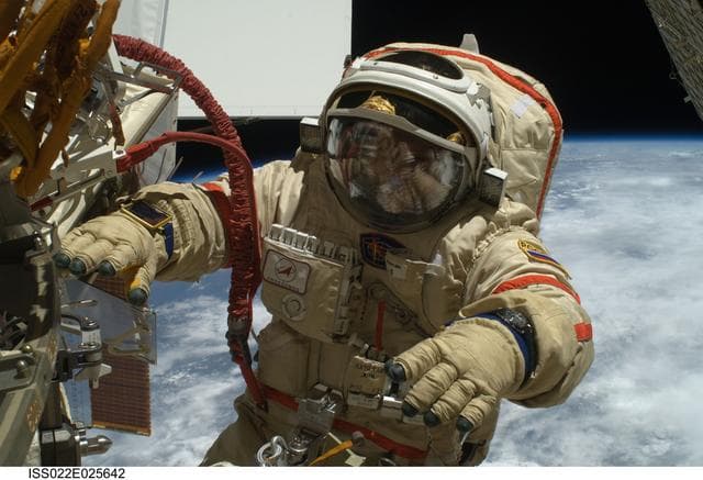 NASA image: Kotov during EVA 24