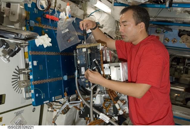 NASA image: Noguchi in the JPM during Expedition 22
