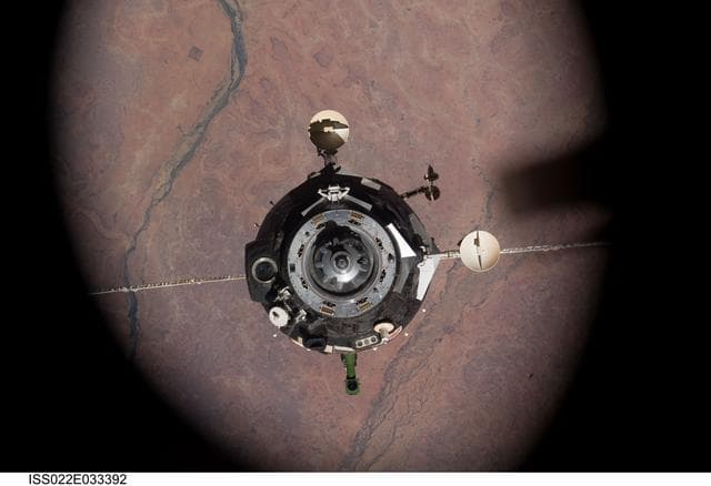 NASA image: Soyuz TMA-16 during Relocation