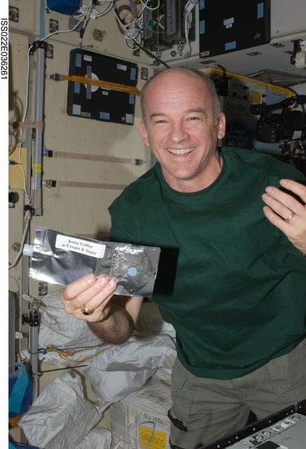 NASA image: Williams in the SM during Expedition 22