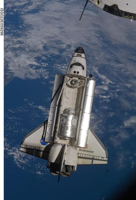 NASA image: Space Shuttle Endeavour Arrival to the ISS during Expedition 22