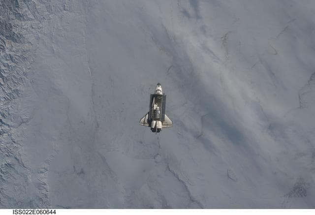NASA image: Space Shuttle Endeavour Arrival to the ISS during Expedition 22