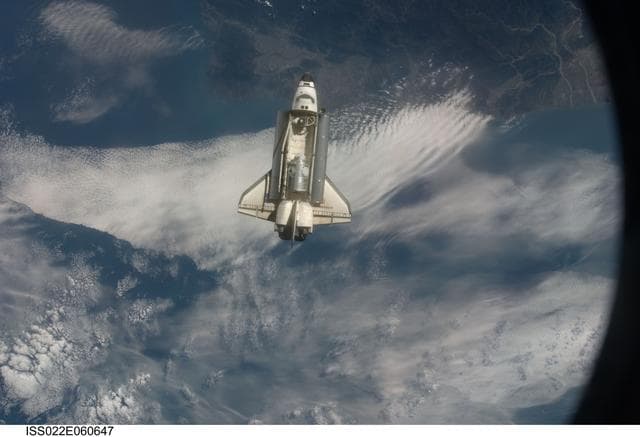 NASA image: Space Shuttle Endeavour Arrival to the ISS during Expedition 22
