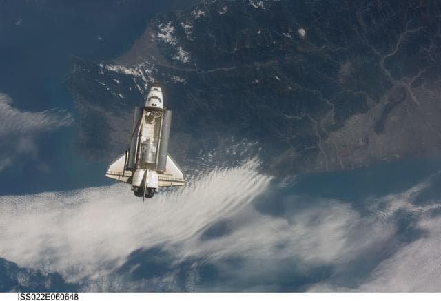 NASA image: Space Shuttle Endeavour Arrival to the ISS during Expedition 22