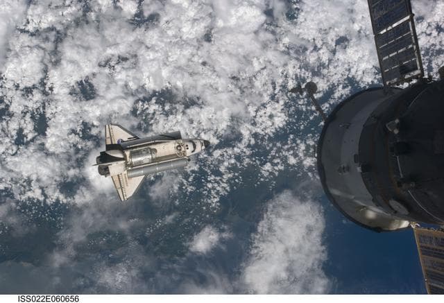 NASA image: Space Shuttle Endeavour Arrival to the ISS during Expedition 22