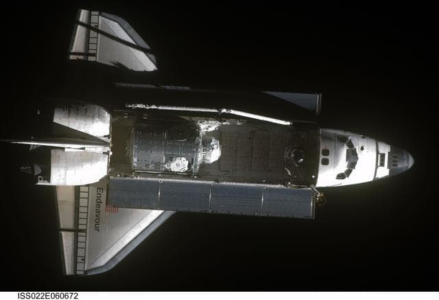 NASA image: Space Shuttle Endeavour Arrival to the ISS during Expedition 22
