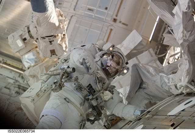 NASA image: Patrick during EVA-2