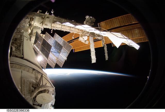 NASA image: S Truss Integrated Segments during Joint Operations