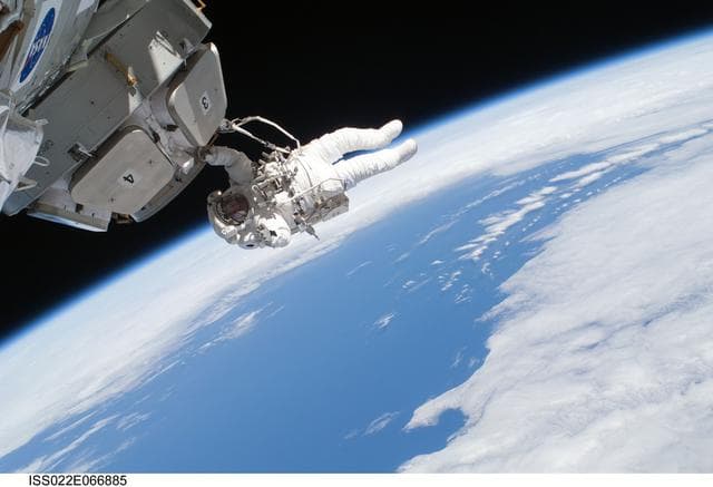NASA image: Patrick during EVA-3 on Expedition 22