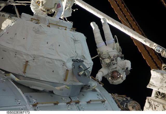 NASA image: Patrick during EVA-3