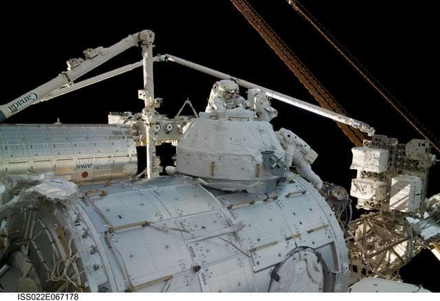 NASA image: Behnken and Patrick during EVA-3