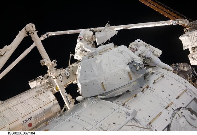 NASA image: Behnken and Patrick during EVA-3