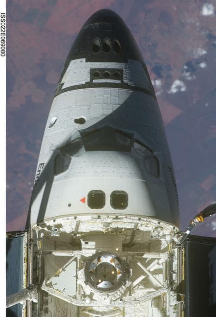 NASA image: Crew Module and FWD Fuselage on the STS-130 Space Shuttle Endeavour