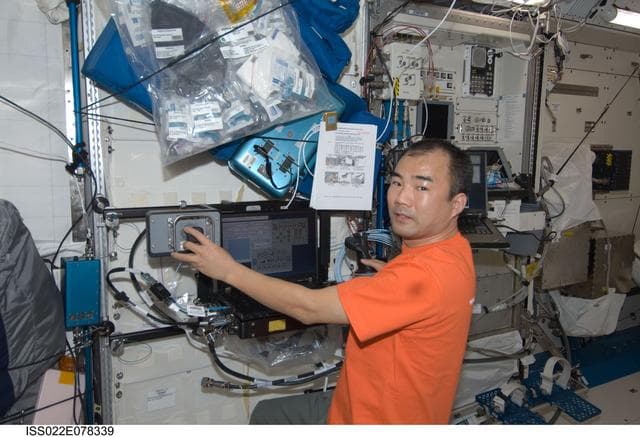 NASA image: Noguchi in the JPM during Expedition 22