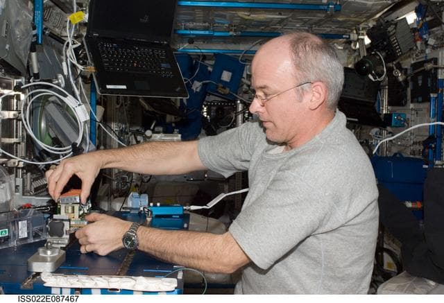 NASA image: Williams services TROPI2 Experiment in the Columbus Module during Expedition 22