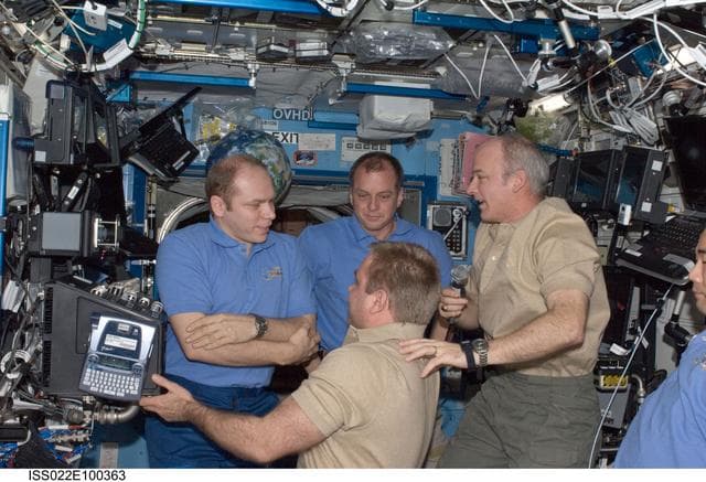 NASA image: Expedition 22 Change of Command in the U.S. Laboratory