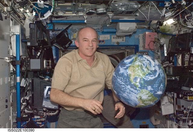NASA image: Williams in the U.S. Laboratory during Expedition 22