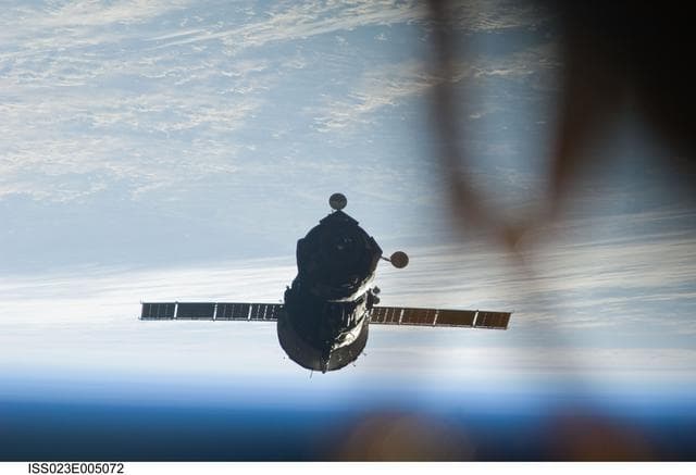 NASA image: Soyuz TMA-16/20S departs the ISS