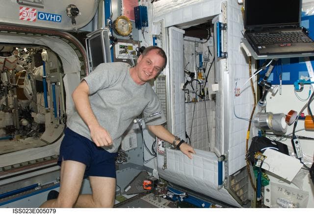 NASA image: Creamer in Node 2