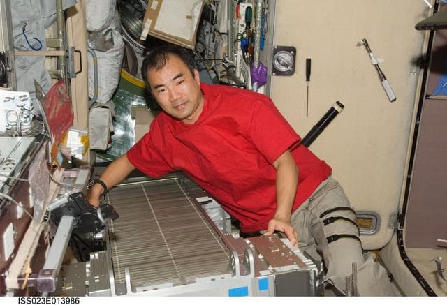 NASA image: Noguchi Performs TVIS Inflight Maintenance