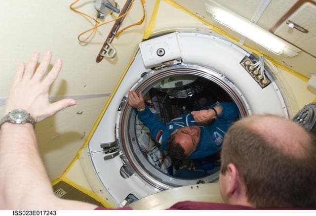 NASA image: Soyuz TMA-18/22S Hatch Opening