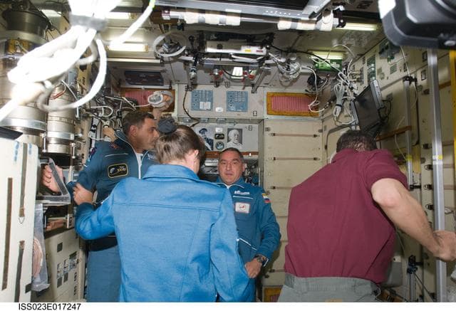 NASA image: Expedition 23 Crewmembers in SM